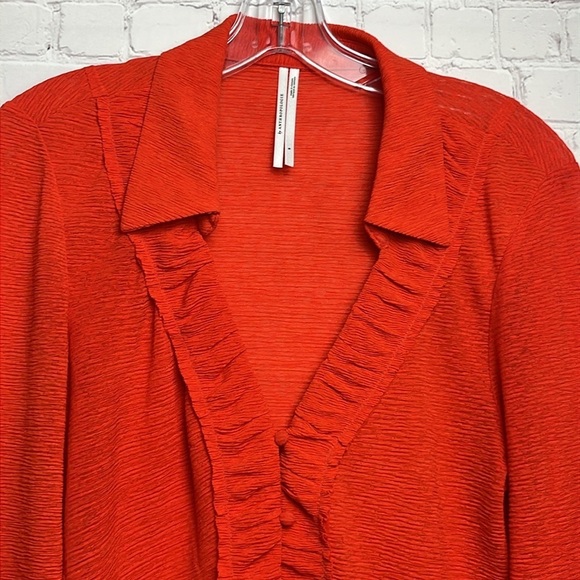 Anthropologie Long Sleeve Textured Blouse - Picture 4 of 11